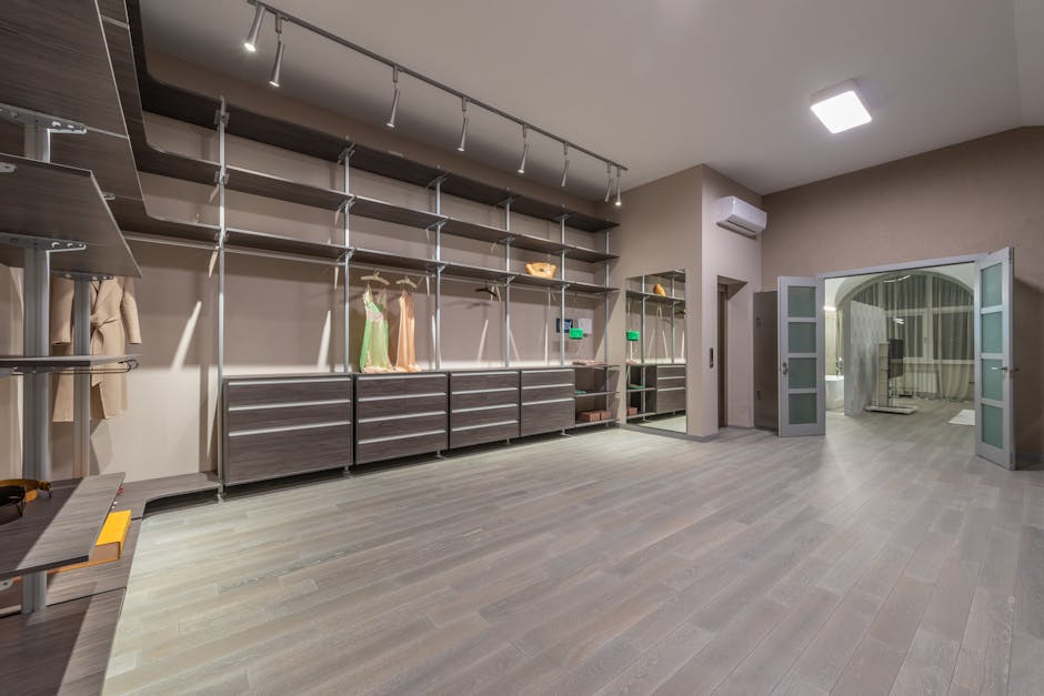 Luxurious custom walk in closet design